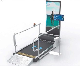 Virtual Reality Force Treadmill